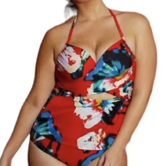 LANE BRYANT LELA ROSE 2 PIECE 44DDD - Picture 1 of 5